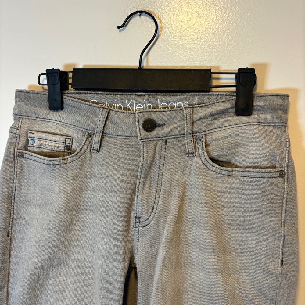 Calvin Klein Jeans ultimate skinny jeans gray women's size 28 X 32 - Picture 3 of 8